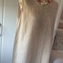 Bnwot oatmeal 100% linen dress with tie back detail & lace base Image 3