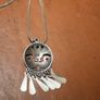 Vintage silver 925 pendant and chain Image 4