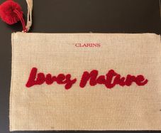 New Clarins Make Up and Toiletry Bag