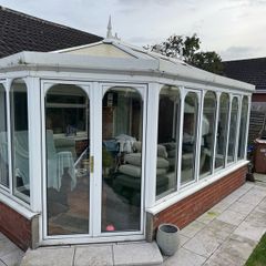 conservatory. 5.4m x 2.8m.