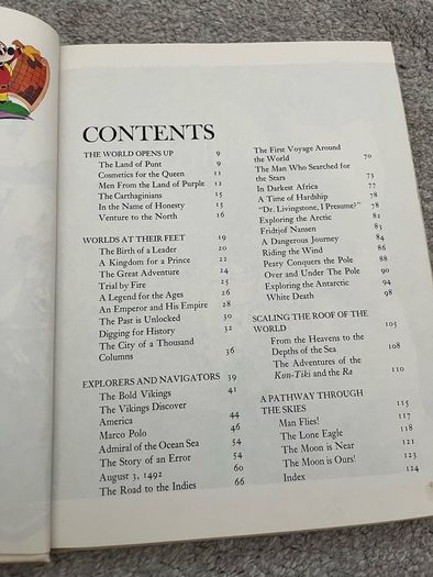 Vintage Disney Wonderful World of Knowledge Vol 7 Exploration and Discovery 1973 Hardback