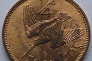 1966 Irish Farthing UNC Ireland 60th yrs old 1/4 d Feoirling coin