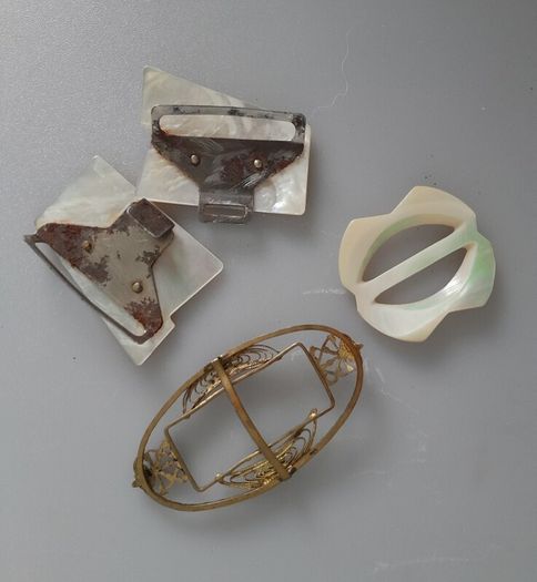 BUCKLES - Vintage - Lot of Three