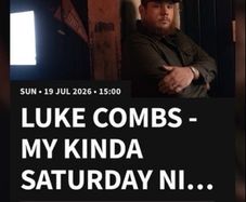 2 Luke Combs tickets 19.07.26