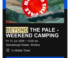 Beyond the Pale x 1 ticket - festival