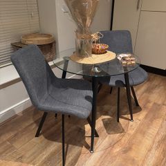 dining table and chairs