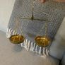 Vintage Jewelers pocket brass scale Image 4