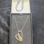 Sterling silver 925 heart pendant with multicolor amber stones and ball chain Image 5