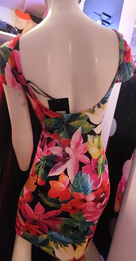 New Floral Stretch Dress
