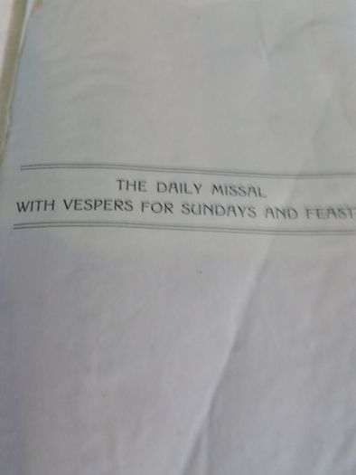 Antique Daily Missal 1936