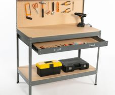 Steel Garage Work Bench Tool Box Workbench Storage