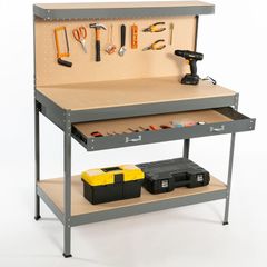 Steel Garage Work Bench Tool Box Workbench Storage