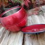 Ice bucket , mid century modern, red ice bucket Image 3