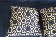 Navy and White Cushions