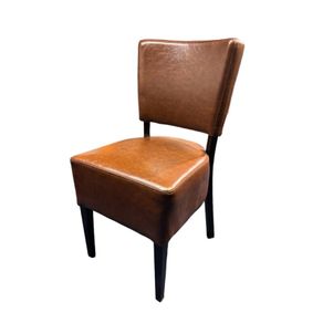 New Classic Brown Faux Dining Chair