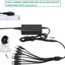 12V 5A 60W Security Camera Power Adapter 100V-240V AC to DC with 8-Way Power Splitter Cable Power Supply for CCTV Security Camera DVR, LED Strip Lights Image 8