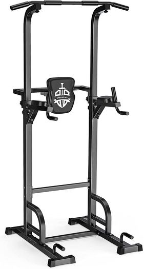 _Power Tower Dip Station Pull Up Bar for Home Gym Strength Training Equipment Load capacity up to 200 kg.