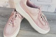 Nike Air Force 1 low sage ladies sneakers beige/pink UK 5