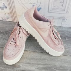 Nike Air Force 1 low sage ladies sneakers beige/pink UK 5