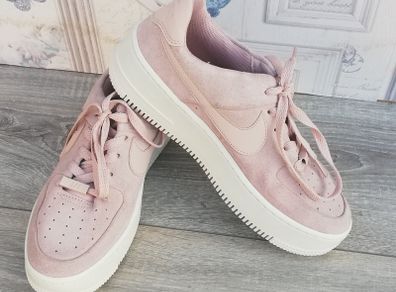 Nike Air Force 1 low sage ladies sneakers beige/pink UK 5