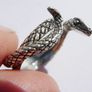 Vintage Sterling Silver Snake Serpent Ring Size O - 5g Image 8