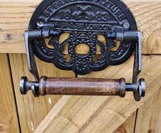 railway cast iron toilet rool holder