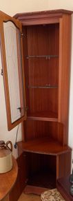 Vintage Mid Century Mahogany Corner Unit