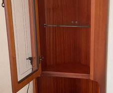 Vintage Mid Century Mahogany Corner Unit