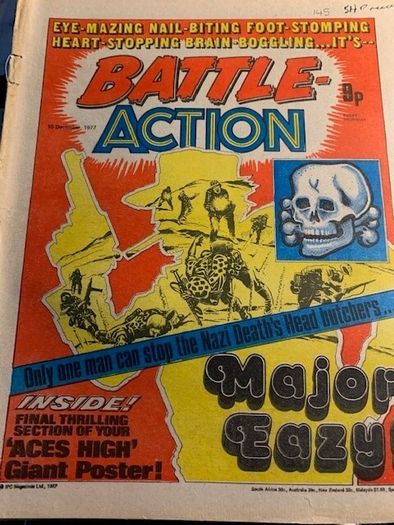 Battle Action, Valiant and TV 21 Vintage, UK Comics. Five Issues from Aug 1972, Dec 1977 and Dec 1980