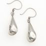 925 Vintage Sterling Silver Teardrop Earrings Image 4