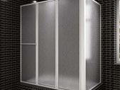 Shower Bath Screen Wall L Shape 70 x 120 x 140 cm 4 Panels Foldable