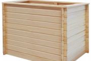 Garden Raised Bed 100x100x80 cm Pinewood 19 mm