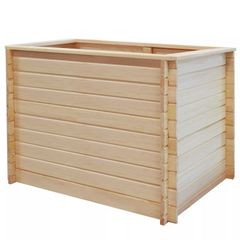Garden Raised Bed 100x100x80 cm Pinewood 19 mm