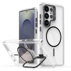 Samsung Galaxy S26 Ultra Bright Color Clear MagSafe Lens Frame Holder Phone Case