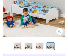 Toddler bed with mattress included, only used a few times
