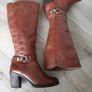Moda In Pelle Leather Knee High Boots Size Uk 3 ( Eu 35) Image 3