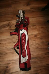 Vintage Golf Clubs and Bag