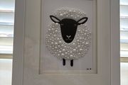 Handcrafted framed Sheep mixed media Mosaic