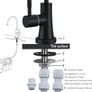 Drinking Water Tap, SUS304 Stainless Steel, No-Air Gap Reverse Osmosis Tap for Kitchen Bar Sink, Brushed Gold Image 4