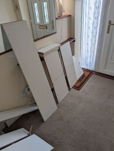 Old Melamine shelving