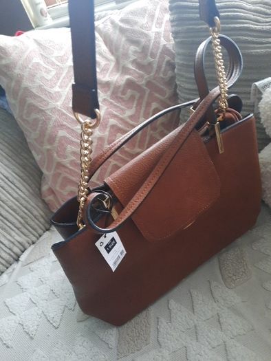 New tan tote handbag