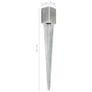 Ground Spikes 12 pcs Silver 9x9x75 cm Galvanised Steel Ground Spikes 12 pcs Silver 9x9x75 cm Galvanised Steel Image 6