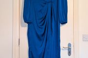 Beautiful navy long sleeve midi dress