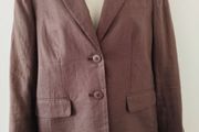 Dark Brown Linen Jacket 12