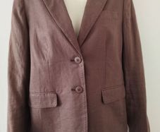 Dark Brown Linen Jacket 12