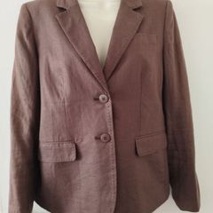 Dark Brown Linen Jacket 12