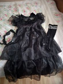 Halloween  Wednesday Adams costume 8 - 10