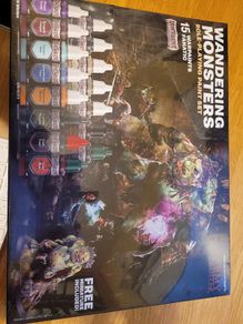 Wandering Monsters role playing paint set