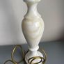 Vintage Antique white onyx marble table lamp Image 6