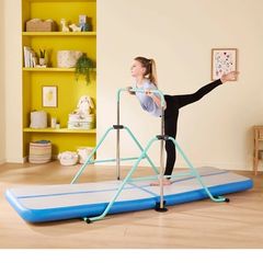 Gymnastics bar and air mat